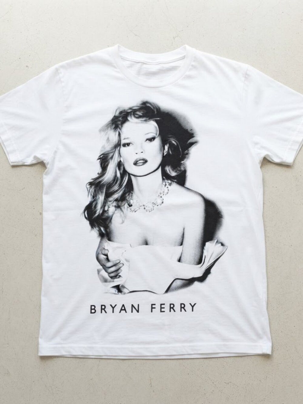 Bryan Ferry Olympia Album Kate Moss Graphic White T-Shirt S-4XL